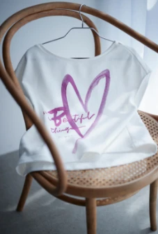 Printed Sweat T-Shirt